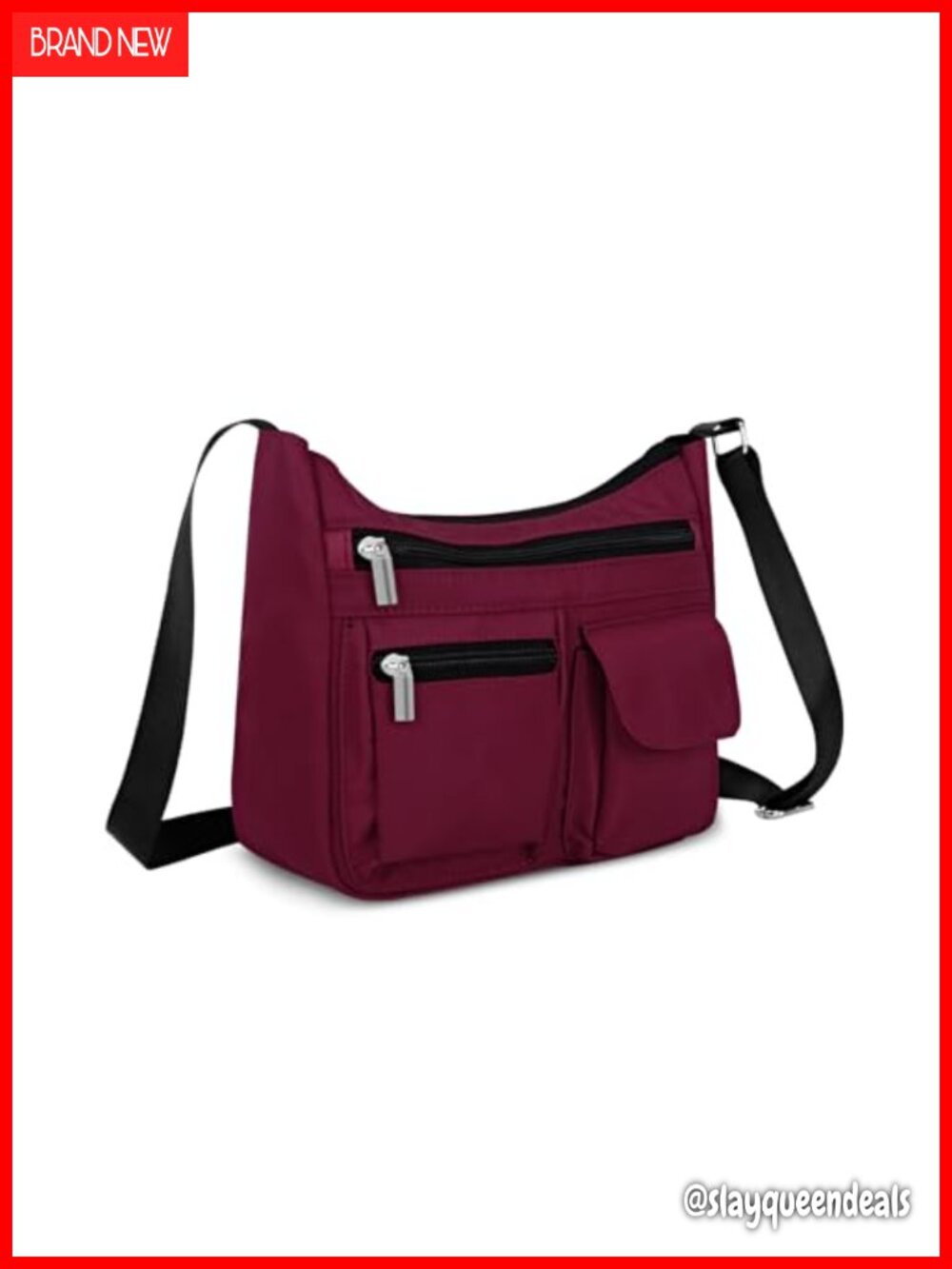HUA ANGEL Women's Crossbody Bag, Lightweight Messenger Bag with Adjustable